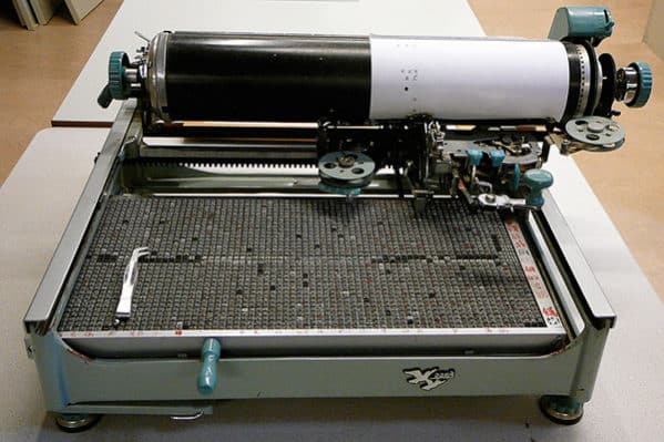 Древние печатные машинки
