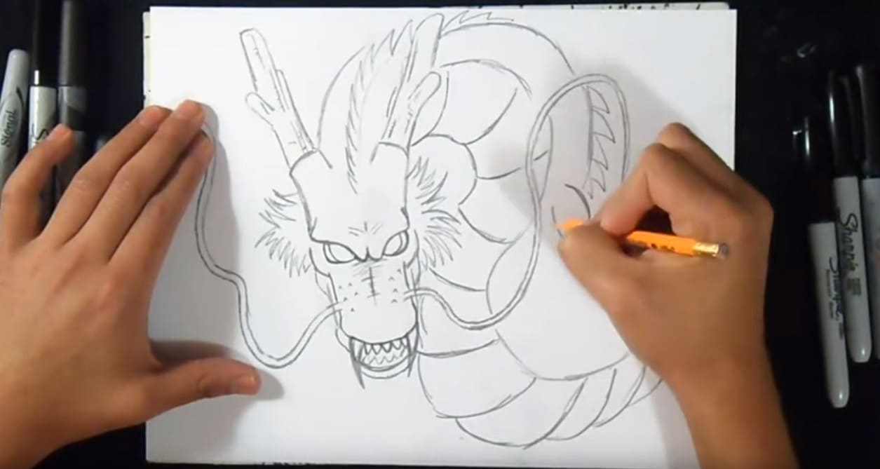 Как нарисовать китайского дракона
